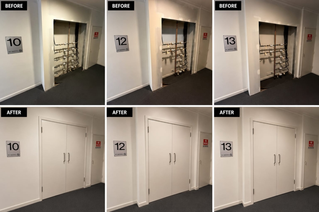 Apartment Water Meter Door Installation | Windsor